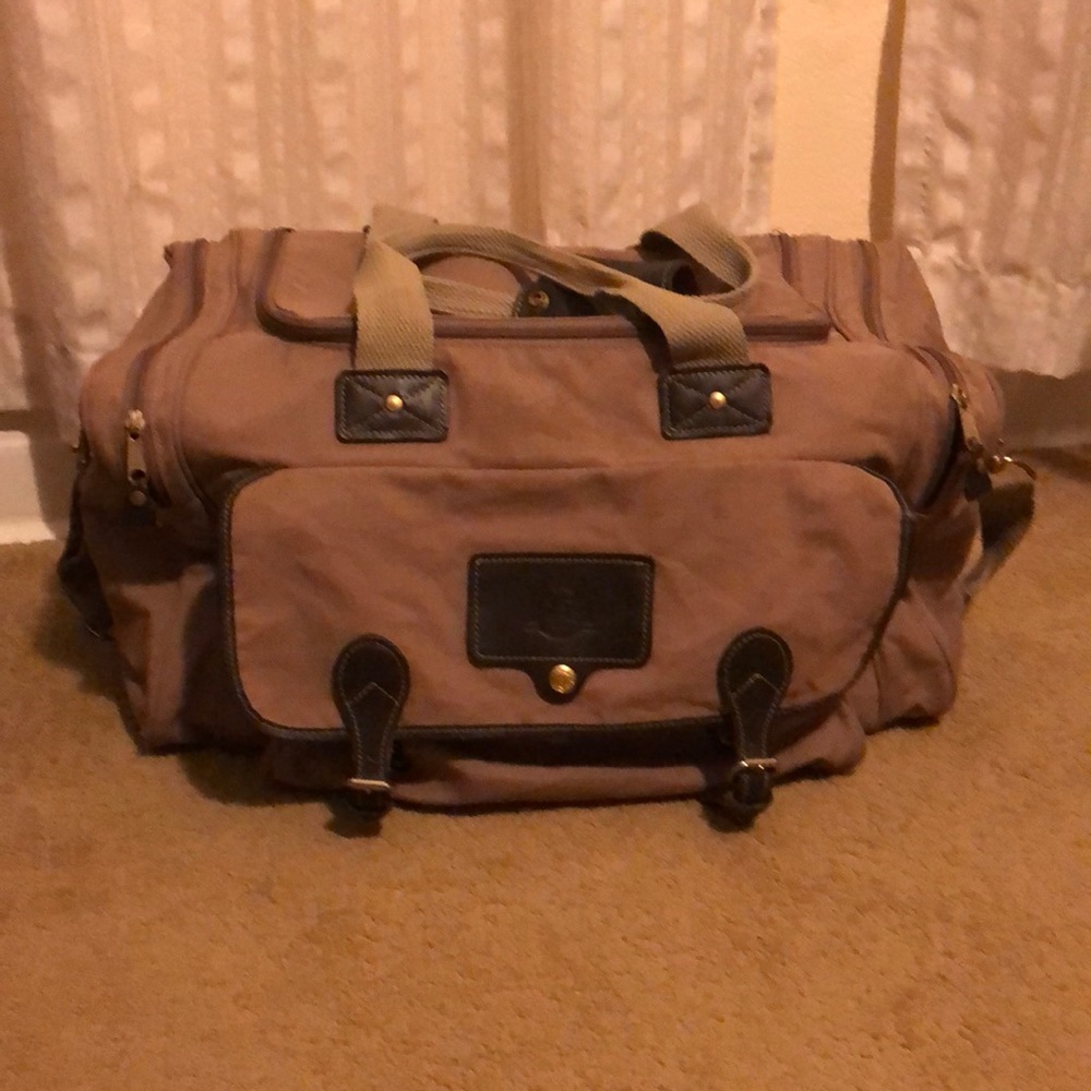 Eddie Bauer Tan Duffle Bag